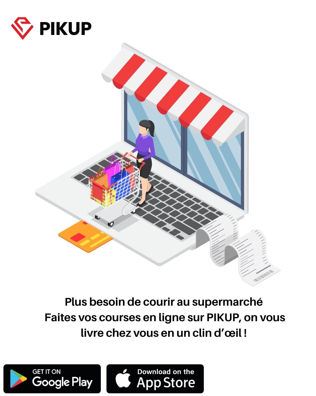 Faites vos courses sans bouger de chez vous grâce à PIKUP
